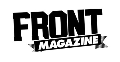 The logo for FRONT magazine.