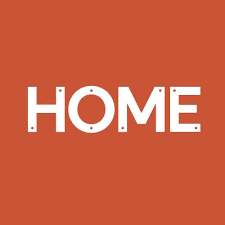 The orange logo for Manchester arts and culture venue HOME.